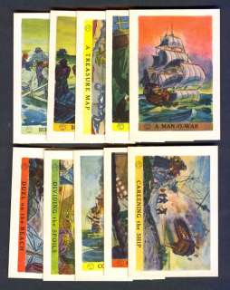 1936 JOLLY ROGER PIRATES LOT OF 10 DIFFERENT NM MT  