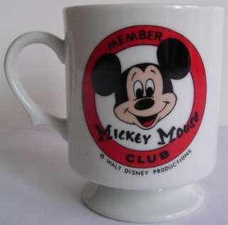 1970s Disneyland & World Mickey Mouse Club Coffee Mug  