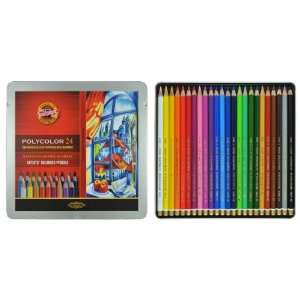  Koh i noor Polycolor 24 Artists Colored Pencils. 3824 