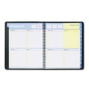   Weekly/Monthly Appointment Book, Black, 8 x 9 7/8, 2012 Electronics