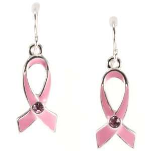  Pink Breast Cancer Awareness Earings