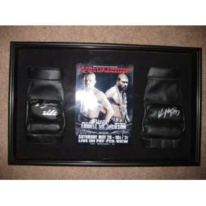  Rampage Jackson Chuck The Iceman Liddell Signed Framed 