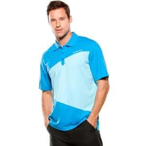  Oakley Striation Mens Polo Sports Wear Shirt   Fluid Blue 