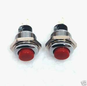 5pcs Push Button Switch R13 502MA 2P Momentary Red  