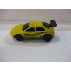  Yellow Street Racer Checkered Taxi Cab Matchbox Car Toys 