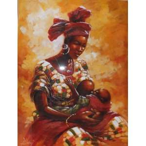  African Oil Painting on Canvass 