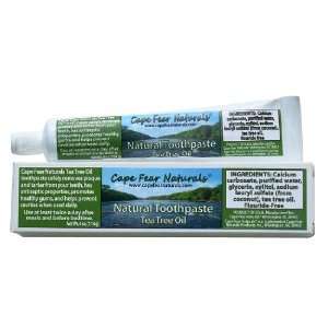 Cape Fear Naturals   Natural Toothpaste   Tea Tree Oil   4oz Tube 