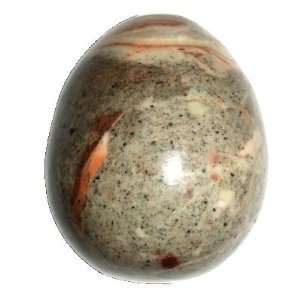  Jasper Egg 02 Large Picture Crystal Grey Red Orange Stone 