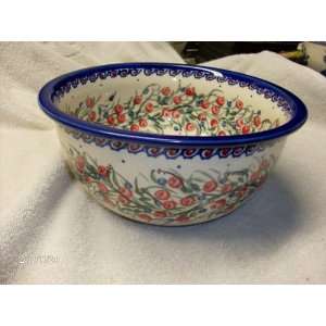  Polish Pottery Stoneware Bowl 7 ¼ In. 46 Oz Everything 