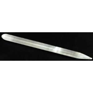 White Selenite Wand Massager Wicca Wiccan Pagan Metaphysical Healing 