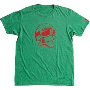  Troy Lee Designs Open Face Skull Slim Fit T Shirt   X Large/Heather 