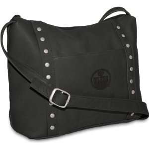  Pangea Edmonton Oilers Womens Premium Leather Mini Zip 