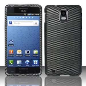 CARBON FIBER Hard Rubber Feel Plastic Design Case for Samsung Infuse 