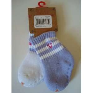   Boy Girl 2 Pair Logo Ankle Quarter Socks, Size 0   12 Months Baby