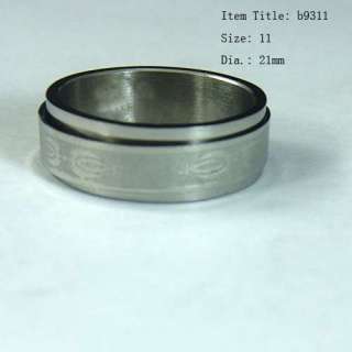   New Simple Generous Men Fashionable Stainless 316L Steel Ring  