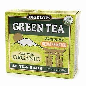 Bigelow Organic Decaffeinated Green Tea Grocery & Gourmet Food