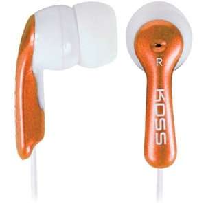  Mirage Orange Lightweight Earbud Stereophone Electronics