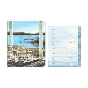  Porch with Boats Ringbound Address Book