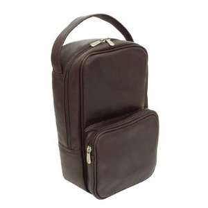 Piel 9743 Golf Carry All Vertical Shoe Bag Color Chocolate w/ Sand 