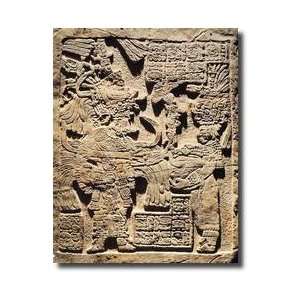  Stela Depicting A High Priest And A Woman From Yaxchilan 