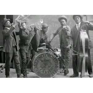  King & Carter Jazzing Orchestra Houston Texas 1921 Photo 