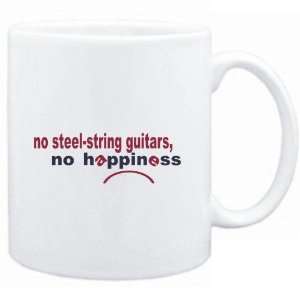 Mug White  NO Steel String Guitars NO HAPPINESS Instruments  
