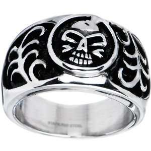    Size 10   316L Surgical Stainless Steel Tribal Skull Ring Jewelry