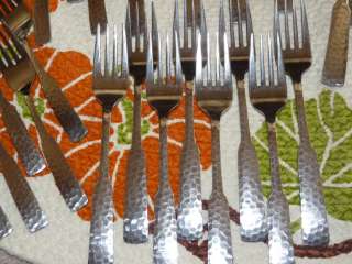 Vtg Flatware ROGERS Stainless HAMMERED Plymouth Cove 43  