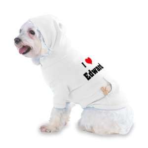   Edward Hooded T Shirt for Dog or Cat X Small (XS) White