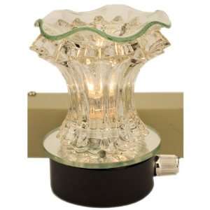   in Electric Oil Warmer Clear Glass Hour Glass Shaped
