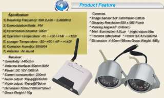 Hot 2 item Camera 2.4G Wireless Home CCTV Security System receiver 