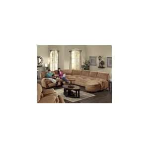   Sectional in Driftwood Suede Fabric Cover by Catnapper   3934 DR Home