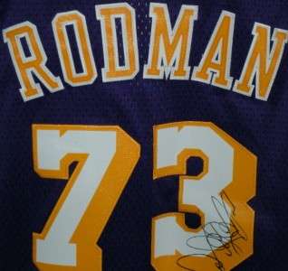 Dennis Rodman Signed Jersey Auto Bulls Pistons Lakers  