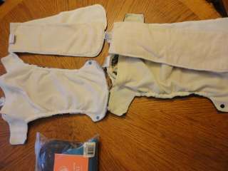LOT 4 CLOTH DIAPERS (size Large) 2 new Gdiapers NIP, 2 USED Blueberry 