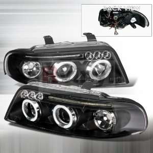  Audi A4 2000 2001 LED Halo Projector Headlights   Black 