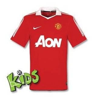 Nike Junior Manchester United Home Short Sleeve Jersey 2010/2011