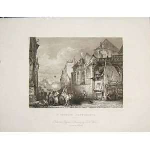  St Germain LAuxerroiS Paris France Antique Print 1852 