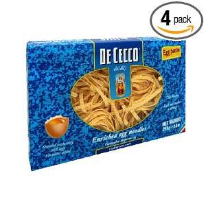 De Cecco Egg Enriched Fettuccine, 8.8 Ounce Boxes (Pack of 4)