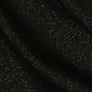 Wide Special Effects Stretch Rayon Jersey Knit Sparkle Black Fabric 