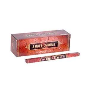  Amber Sandal   Hem Incense Sticks 8 Stick Box