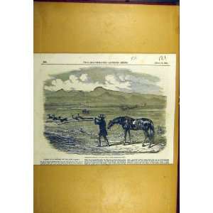  1850 Springbok Hunting South Africa Animal Sport Print 