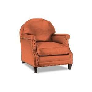 Williams Sonoma Home Randall Club Chair, Glazed Linen, Coral  