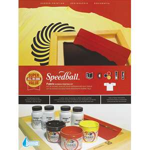 Speedball Screen Printing Super Value Fabric Kit DIAZO set/3 Inks 