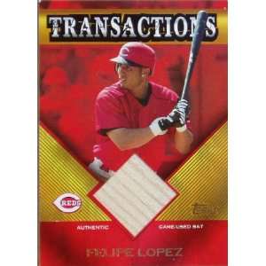   Felipe Lopez 2003 Topps Transactions Game Used Bat