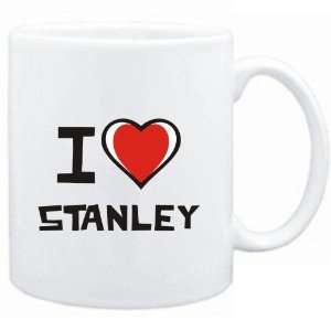  Mug White I love Stanley  Last Names