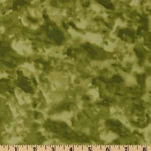  44 Wide Pilot To Co Pilot Sponged Olive Green Fabric By 