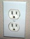 Electrical Plug Outlet Cover Antique White Metal Single 763687033593 