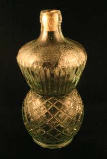   Mold Lattice Hourglass Whiskey Bottle (E. Breffit, Castleford)  