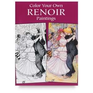 Masterpiece Coloring Books by Dover   Color Your Own Renoir Paintings