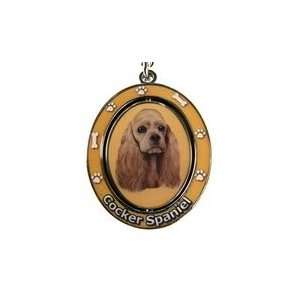  Cocker Spaniel Spinning Keychain